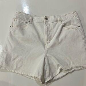 Women's White Denim Shorts